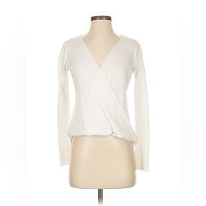 Project Social T white long sleeved waffle knit - XS